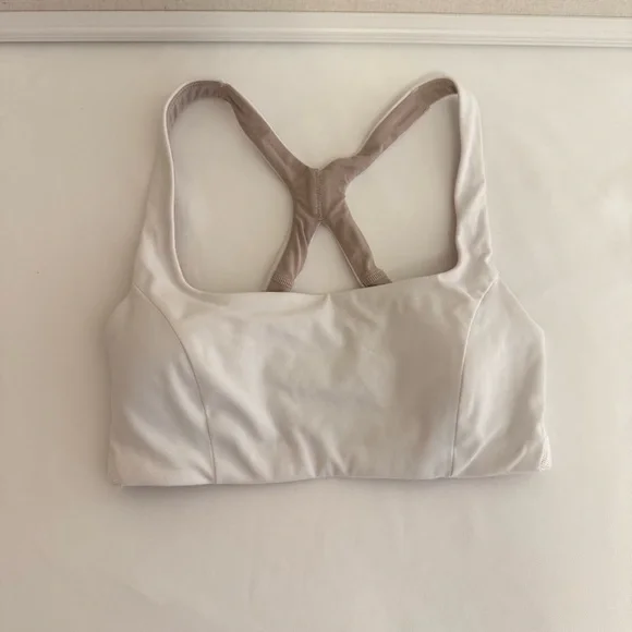 Lululemon SmoothCover Yoga Bra *Light
Support, B/C Cup  White Sports Bra - Picture 7 of 10